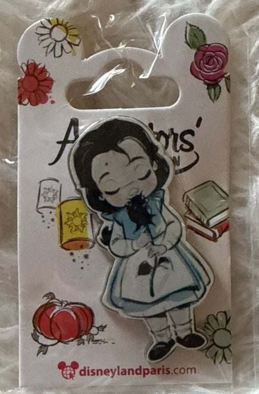 Disneyland Paris Animators' Collection Belle with Rose Pin